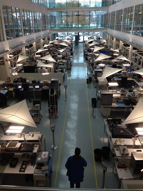 Engineering floor at the Baker Hughes Technology Center in Celle, Germany